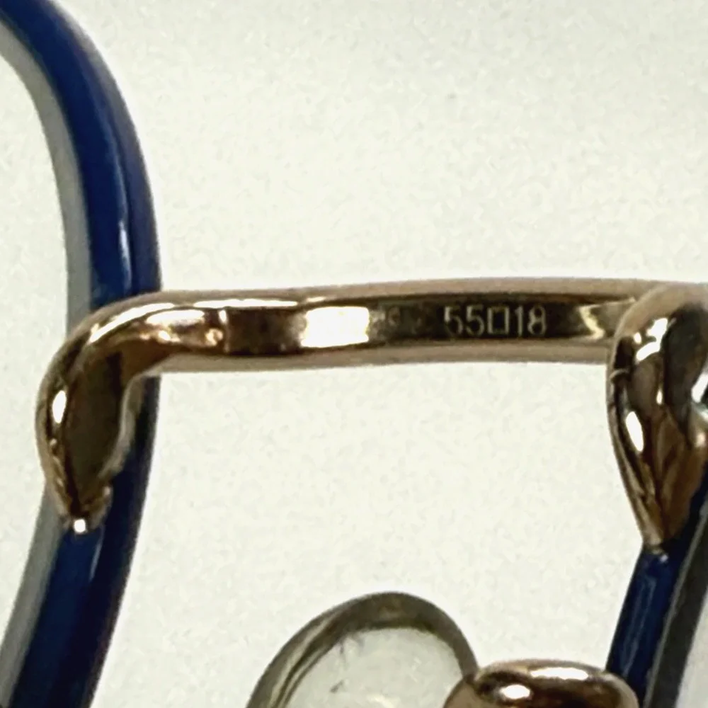TURA MOD 272 Eyeglasses Frame Only 5 3/4 55-18-145 OA Blue Red Made in Japan